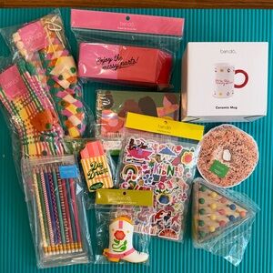 ban.do Bright Pink & Multicolor Party Supply Set